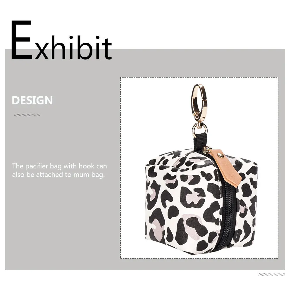 Waterproof Baby Pacifier Bag Lightweight Portable Case Premium Material Storage Holder for Travel Diaper Bag Pacifier Case