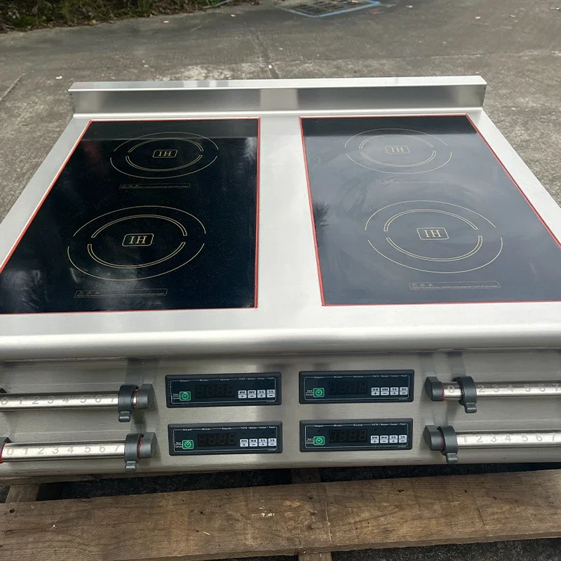 Premium Commercial Tabletop 4 Burner Induction Cooker Range High-Efficiency Electric Stove for Fast Restaurant&Catering Services