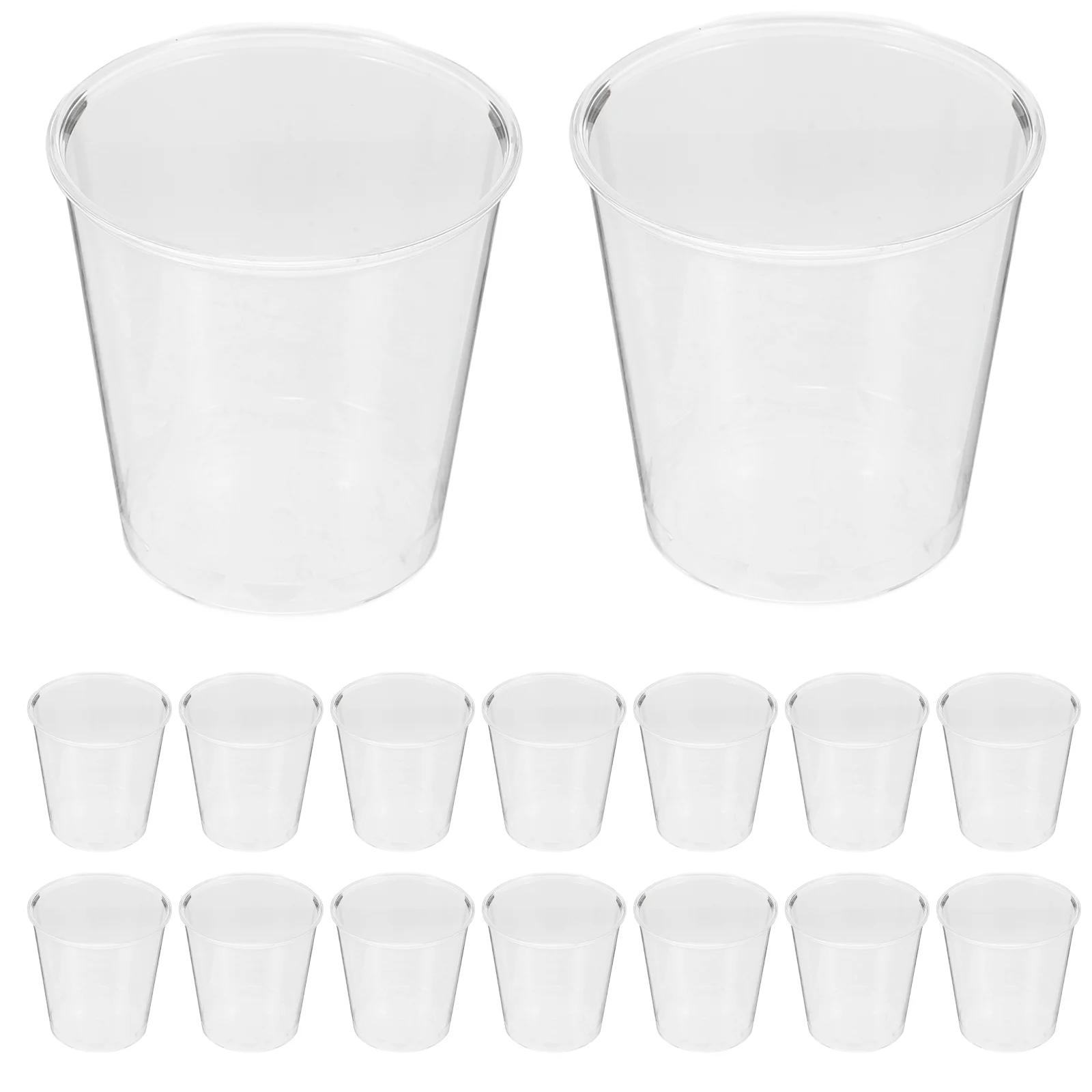 Vasos desechables de degustación de plástico, 8 Uds., 60ML, 2OZ, vasos transparentes para bebidas de fiesta, vasos de bebidas de plástico duro para bares y restaurantes