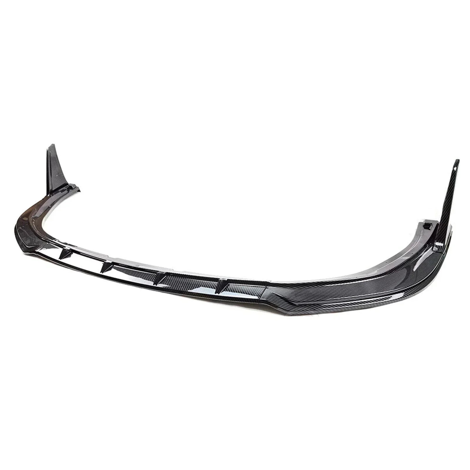 Front Bumper Lip Diffuser Spoiler Splitter For Toyota Camry SE XSE 2018-2023 YOFER Style Body Kit Glossy Black Carbon Fiber Look