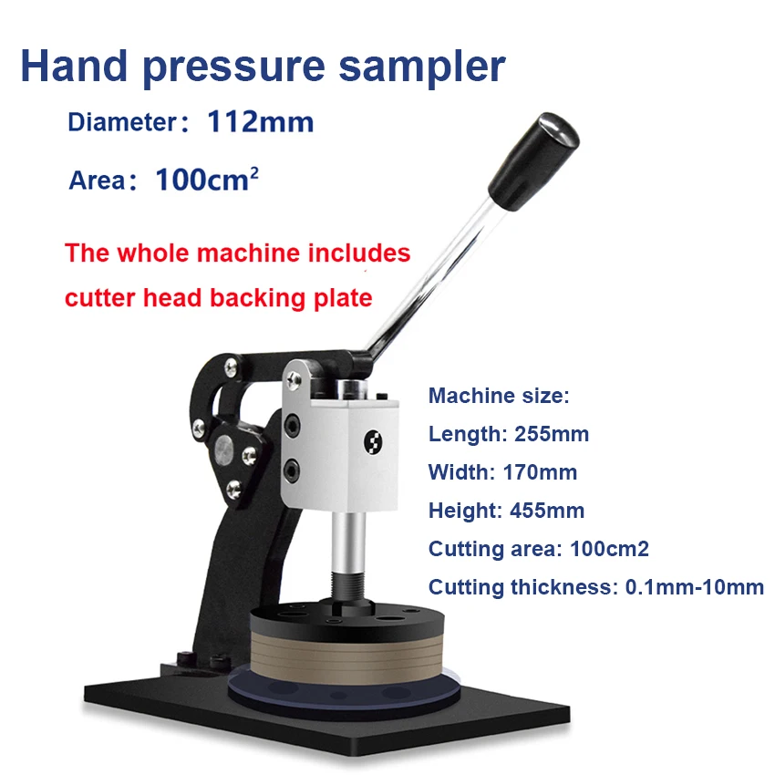 Hand pressed disc paper sampler textile fabric weight meter engraving disc sampler cloth film