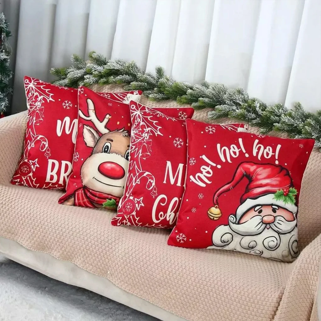 

Christmas Pillow Cover Set Home Decorations With These Festive Covers 450x450mm Christmas Pillow