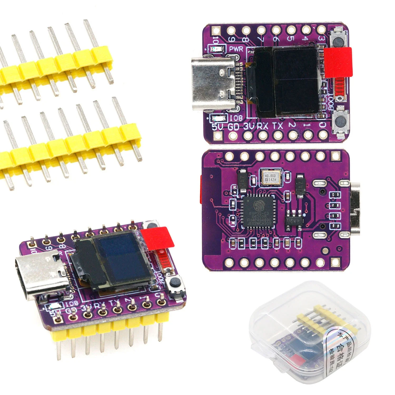 ESP32-C3 OLED development board ceramic antenna ESP32 development board wifi bluetooth 0.42 inch screen