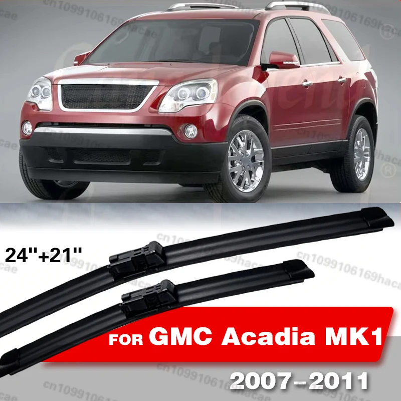 Para GMC Acadia MK1 2007 2008 2009 2010 2011, Limpiaparabrisas Delanteros de 24"+21", Accesorios para Auto