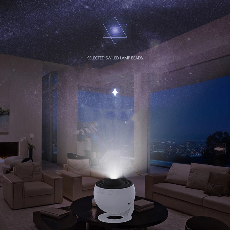 Nachtlampje Galaxy Projector Sterrenhemel Projector 360 ° Roteren Planetarium Lamp Voor Kinderen Slaapkamer Valentijnsdag Cadeau Bruiloft Deco