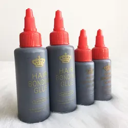 Black Hair Weft Bonding Glue Hair Weave Bond Glue 2oz Wig Accessories Wig Install kit hairdressing glue in extensions black hair
