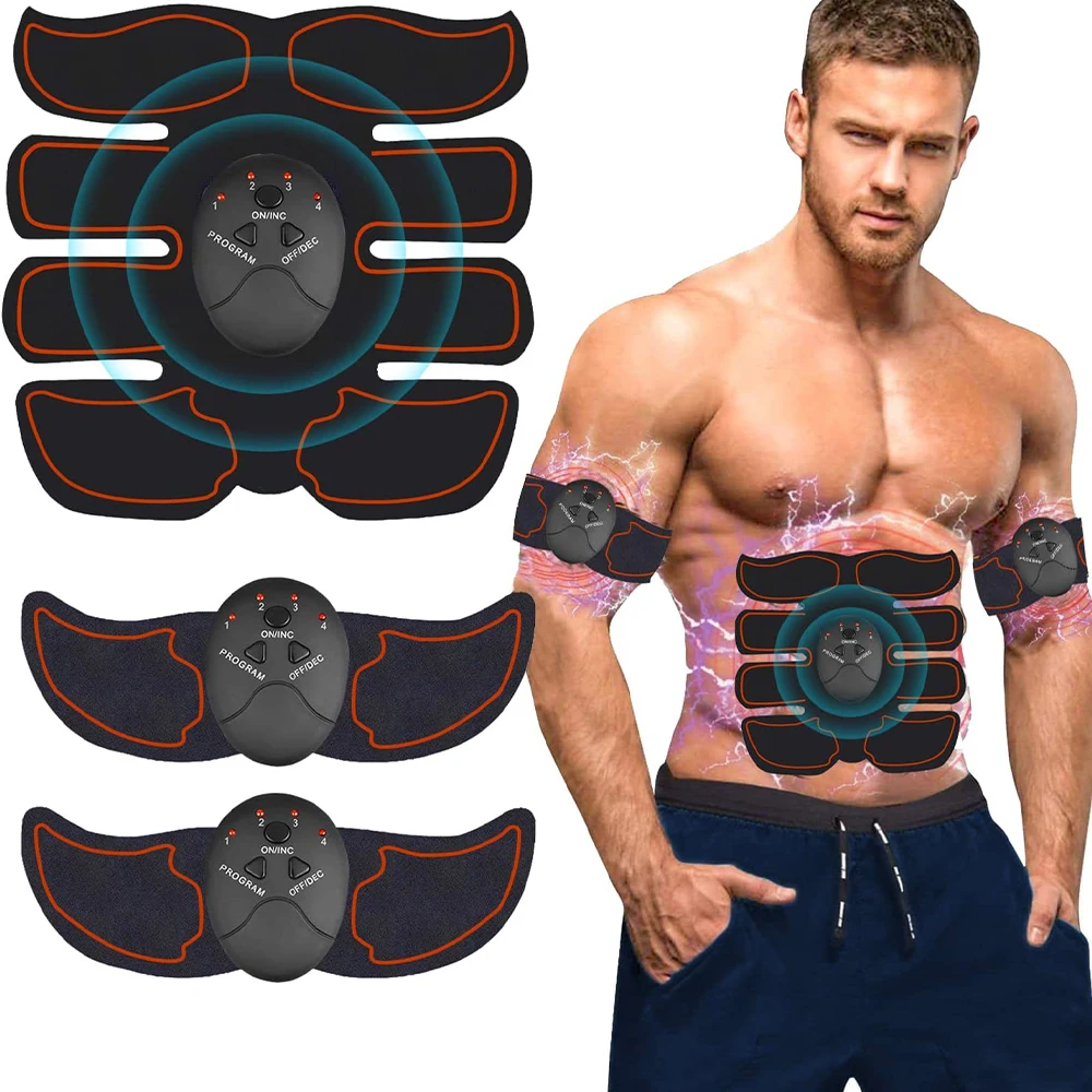 1Set Wireless Abs Stimulator, Environmental Management System Abdominal Conditioning Trainer, Portable Abdominal Muscle Stimulator Home Office Fitness Exercise Equipment