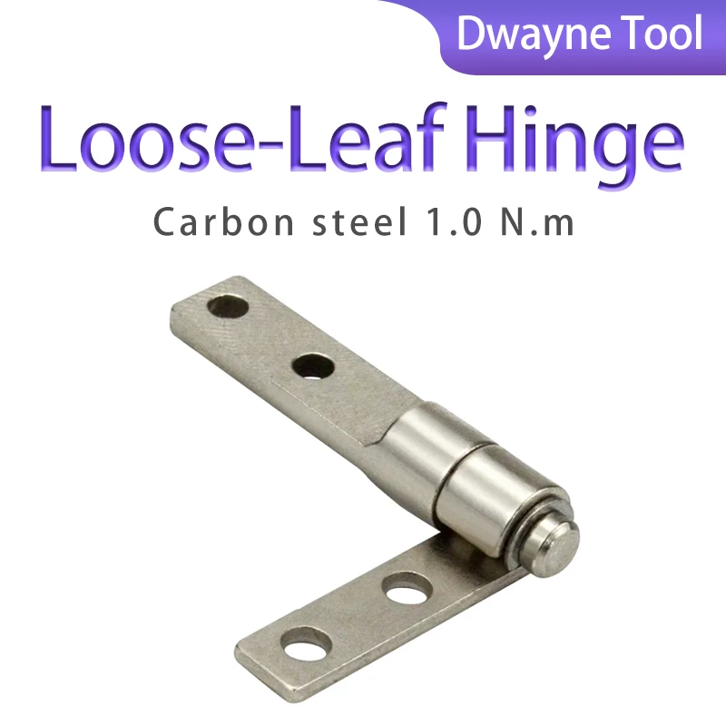 

Industrial Hardware Hinges - Free Stop Damper Hinge with Torque Shaft, Small Carbon Steel Card-Type Loose-Leaf