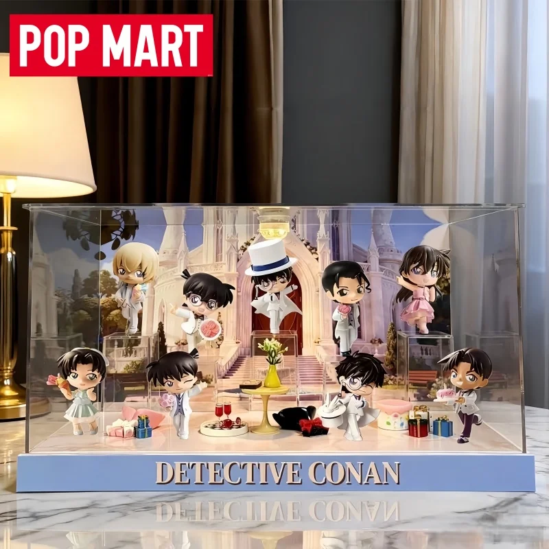 حقيقية البوب مارت المحقق كونان الذكرى الاحتفال سلسلة اليدوية صندوق أعمى زوجين جمع زخرفة مهرجان لعبة دمية