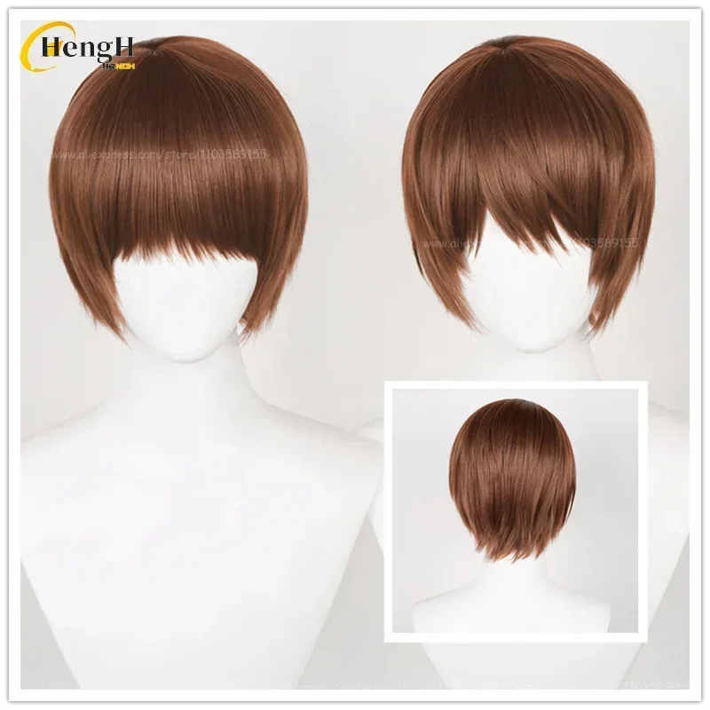 

В наличии Синтетический аниме Yagami Light Косплей Парик Унисекс Короткий 30 см Темно-коричневый парик Термостойкие волосы Парики для вечеринок + Бесплатная шапочка для парика