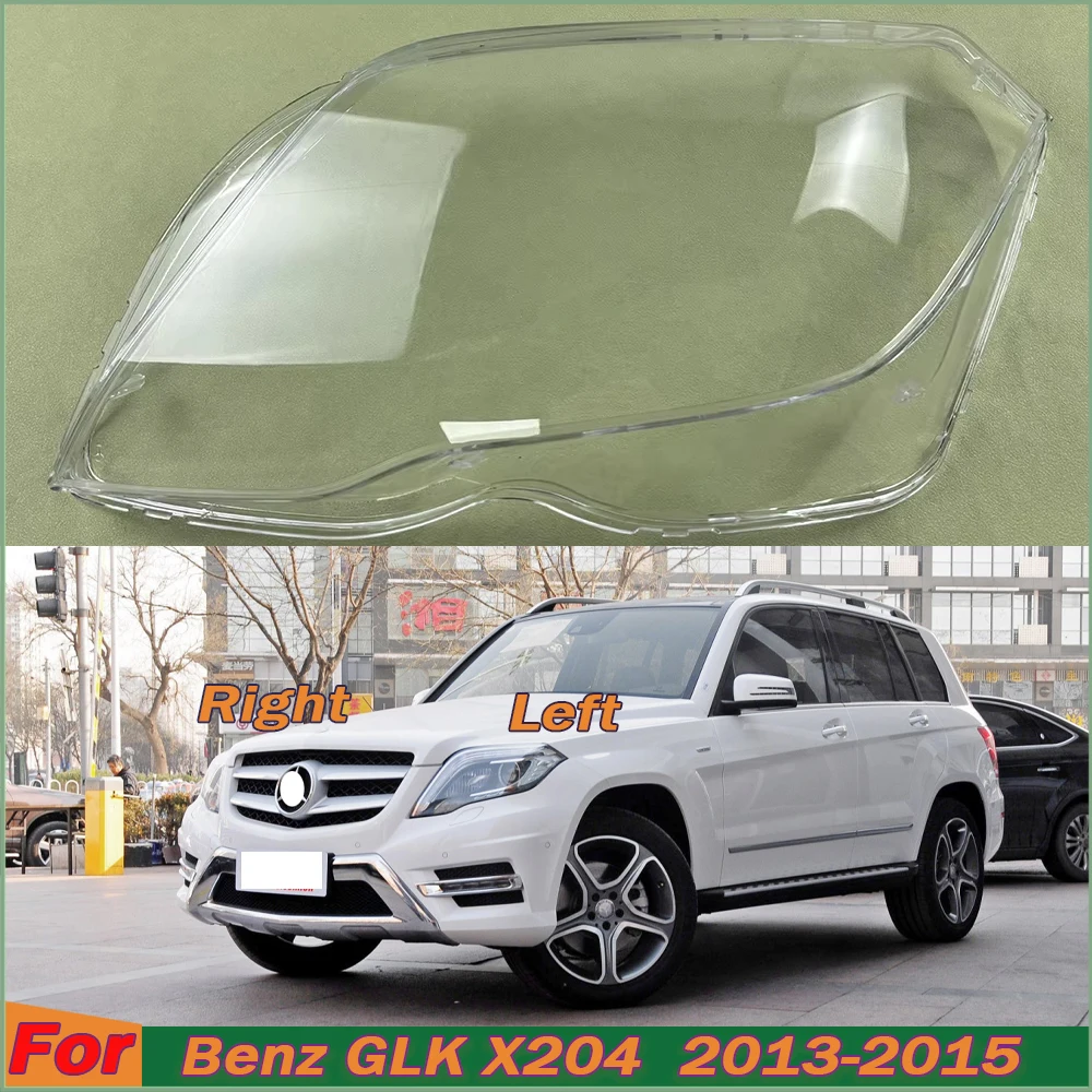 Headlight Transparent Cover For Benz GLK X204 GLK200 GLK260 GLK300 GLK350 2013 2014 2015 Lampshade Headlamp Shell Plexiglass