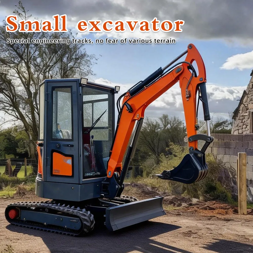 

Weatherproof 0.8-2 Ton Mini Excavator Ce Epa Euro 5 Micro Digger With Kubota Multi-Purpose Small excavator For Garden DDP