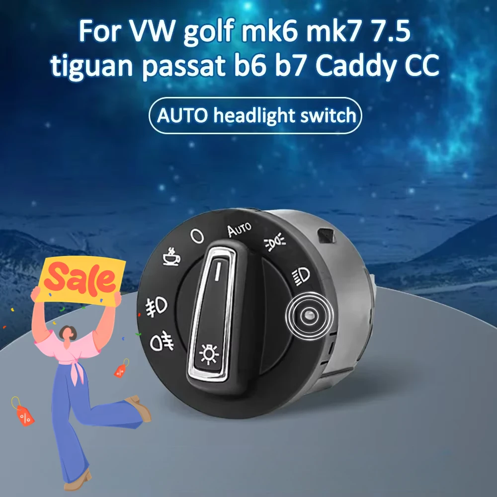 

Датчик фар автомобиля, кнопка, модуль управления приборной панелью для VW Tiguan mk1 Touran Scirocco Amarok bora passat b6 3c b7 CC интерьер