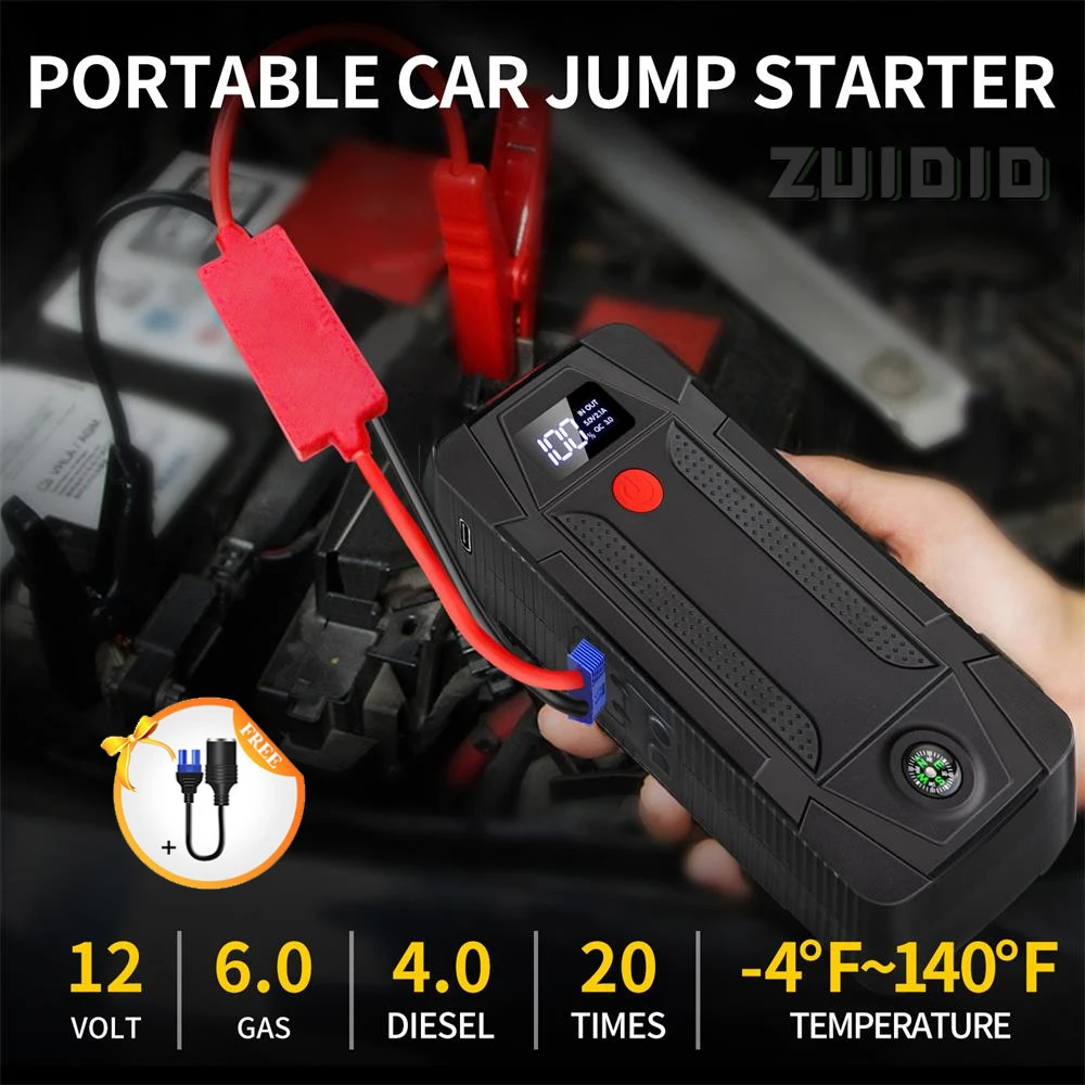 20000mAh Car Jump Starter Device Power Bank 800A Car Booster Charger 12V Petrol Diesel Car Emergency Booster Articles For Cars