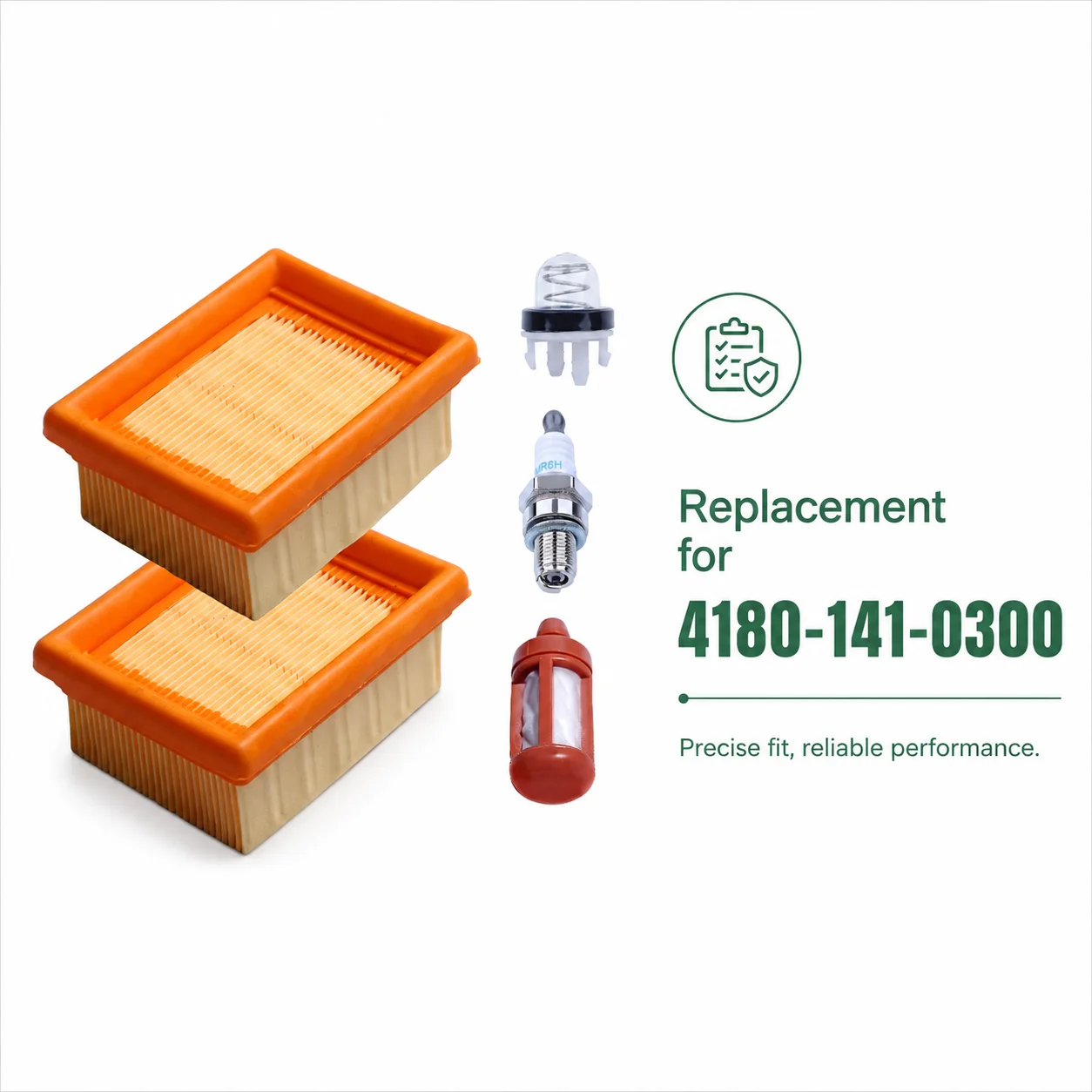 4180 141 0300 Air Filter Tune Up Kit For Stihl KM91R KM131 BT131 HT102 HT103 HT132 HT133 KM111R FC91 FC96 FR131T String Trimmer