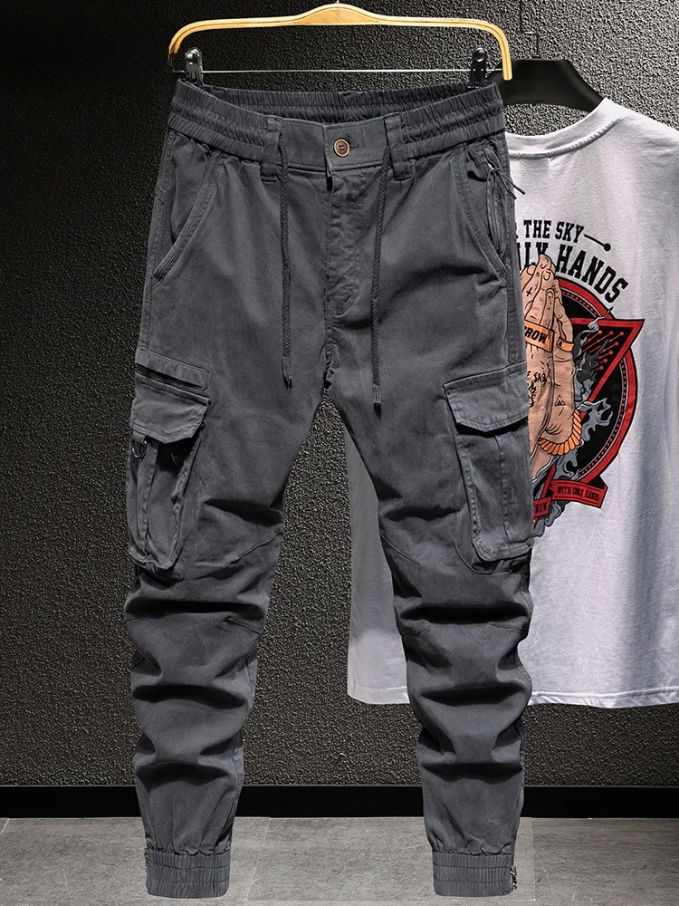 

High-End American Sle Men's Work Pants Loose Fit Spring Autumn Functional Hunting Umbrella Soldier Casual Trousers