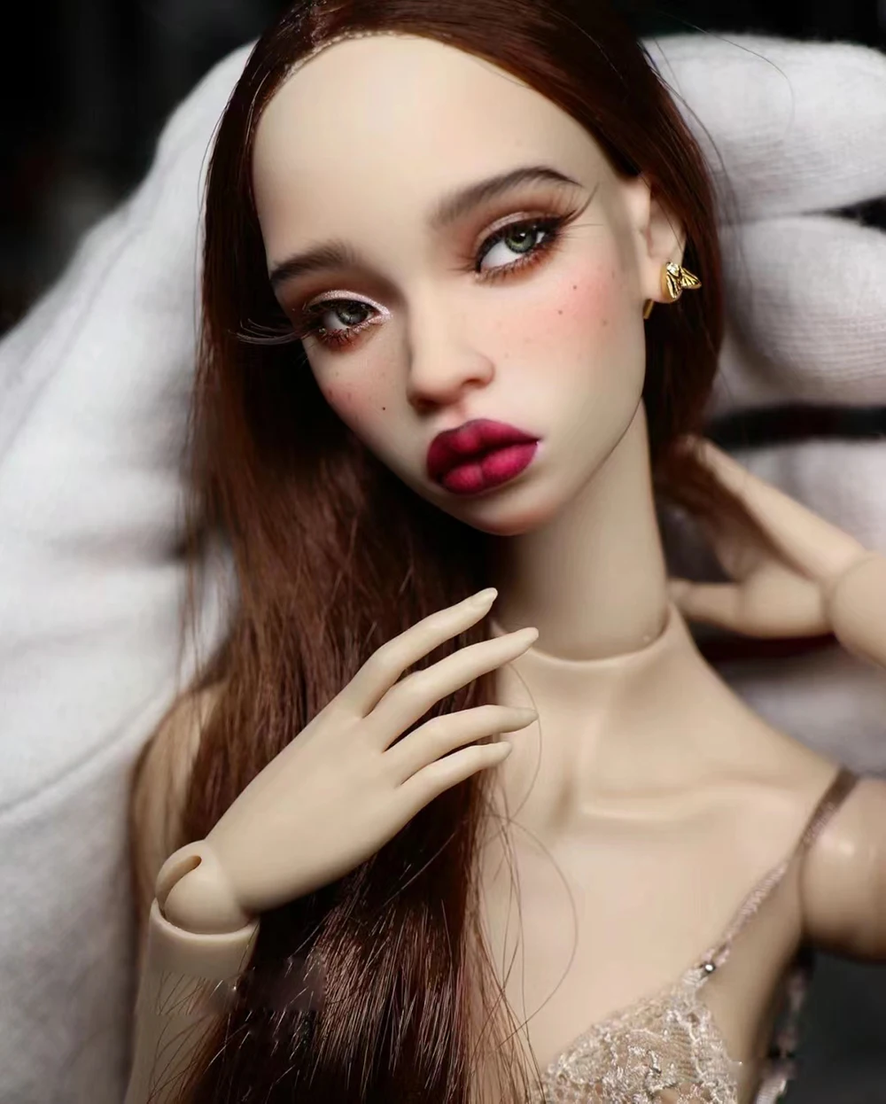 Bambola BJD 1/4-Mi Hui Sasha Modello in resina Giocattolo Bambola congiunta