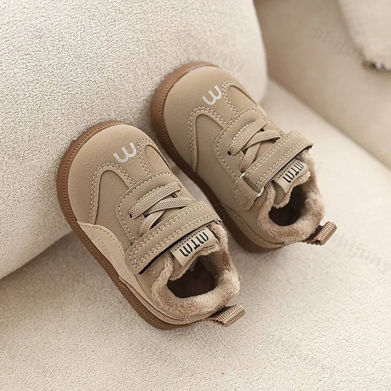 طفل رضيع أحذية رياضية كاجوال شتاء جديد بنات بنين أحذية رياضية لينة وحيد موضة أطفال حذاء كاجوال حذاء المشي الرجعية للأطفال #4