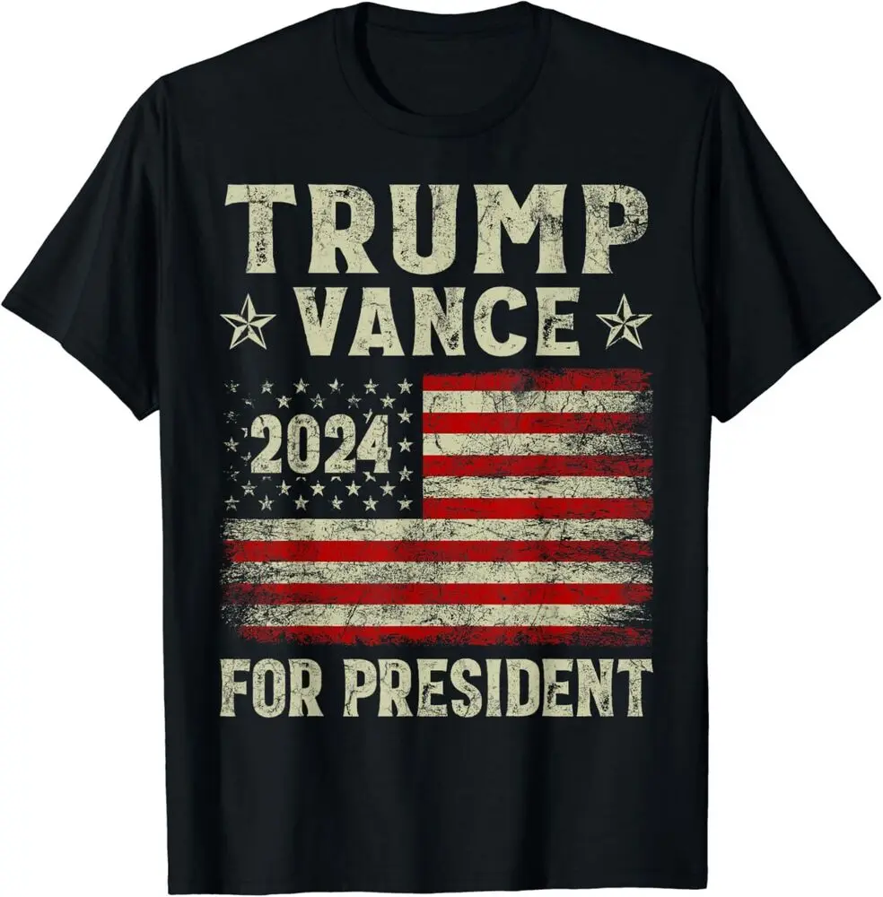 Trump Vance 2024 President Trump Supporter Re-Election Unisex T-Shirt Y2K tops Unisex Summer Short Sleeve