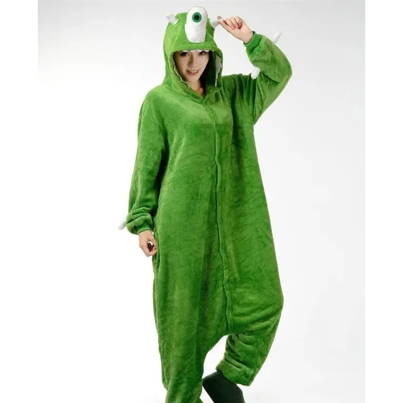 

zz04zz12Kigurumi Monocular Pajamas Party Cosplay Costume Flannel Cyclops Monster Onesies Game Cartoon Animal Sleepwear
