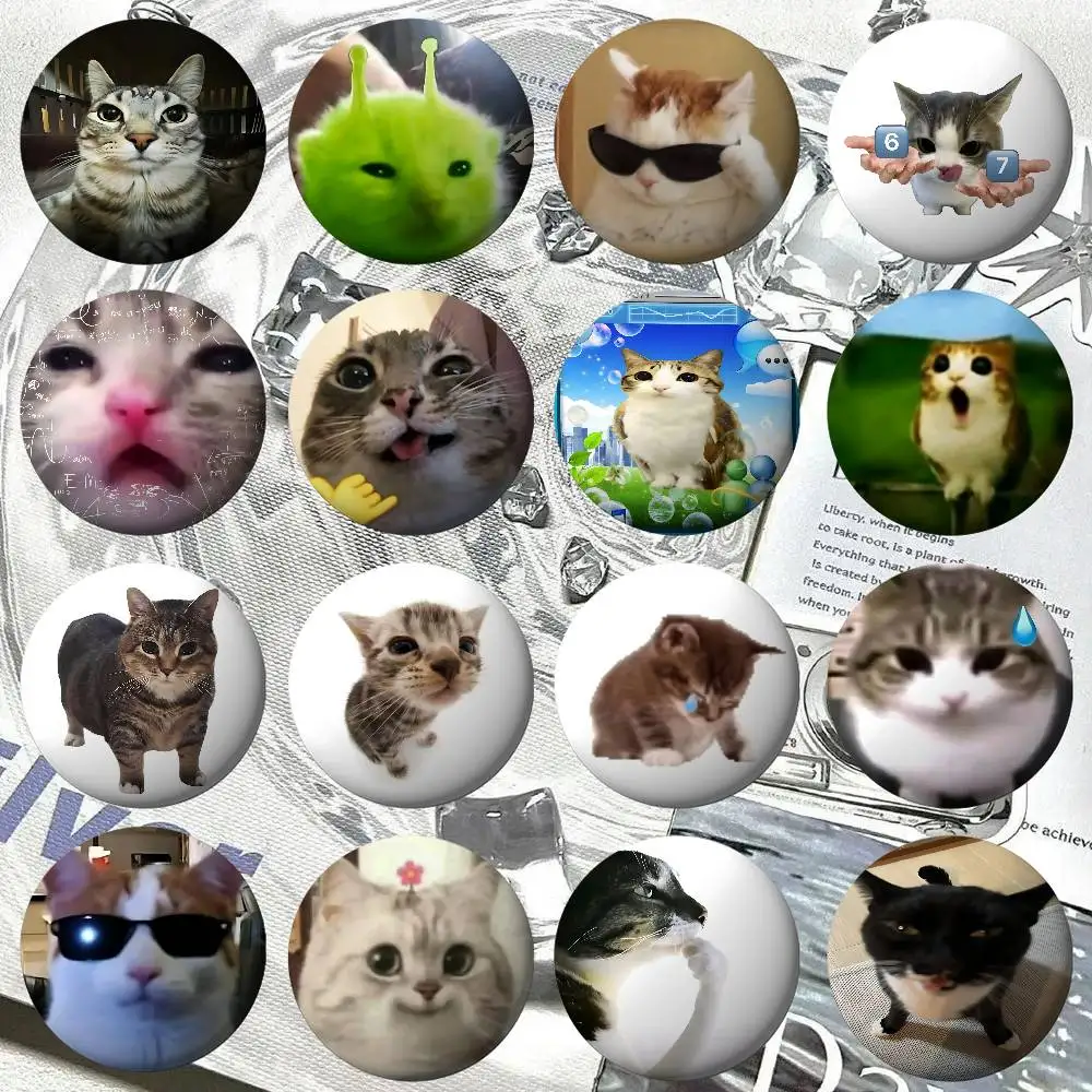 Niedliche Katzen-Meme-Anstecknadeln für Freunde, Rucksäcke, Kleidung, Sammlerstücke, Schmuckgeschenke