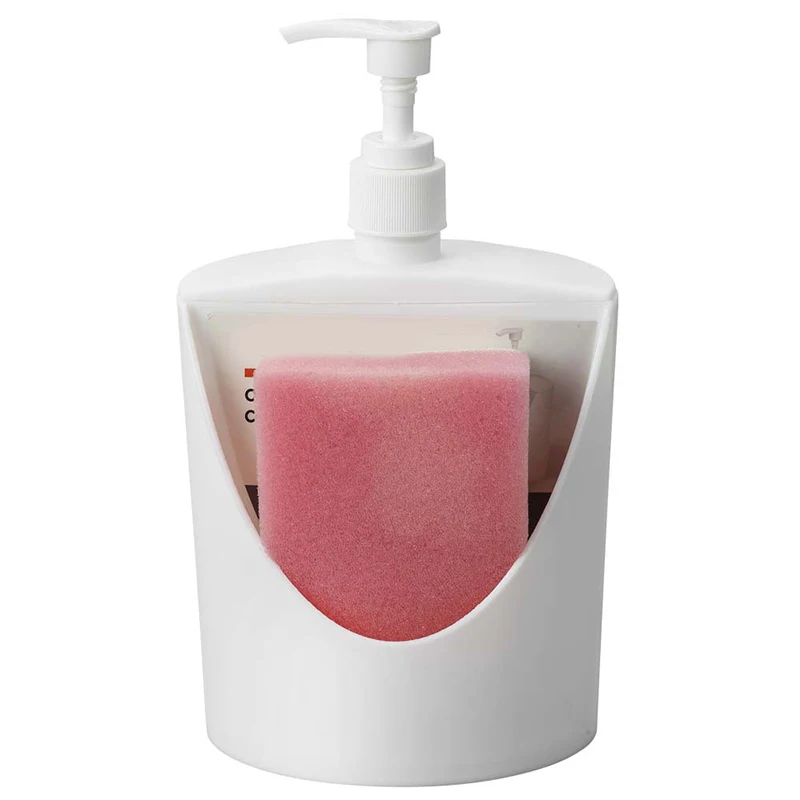 Kitchen Soap Dispenser 500ml Detergent Bottle With Storage Bathroom Refillable Lotion Shampoo Shower Gel Liquid Dispenser