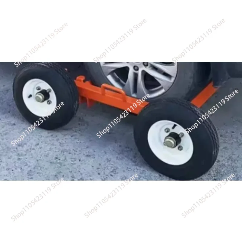 3 Ton Car Tow Dolly Portable Vehicle Mover Jack Large Wheel Auto Moving Equipment