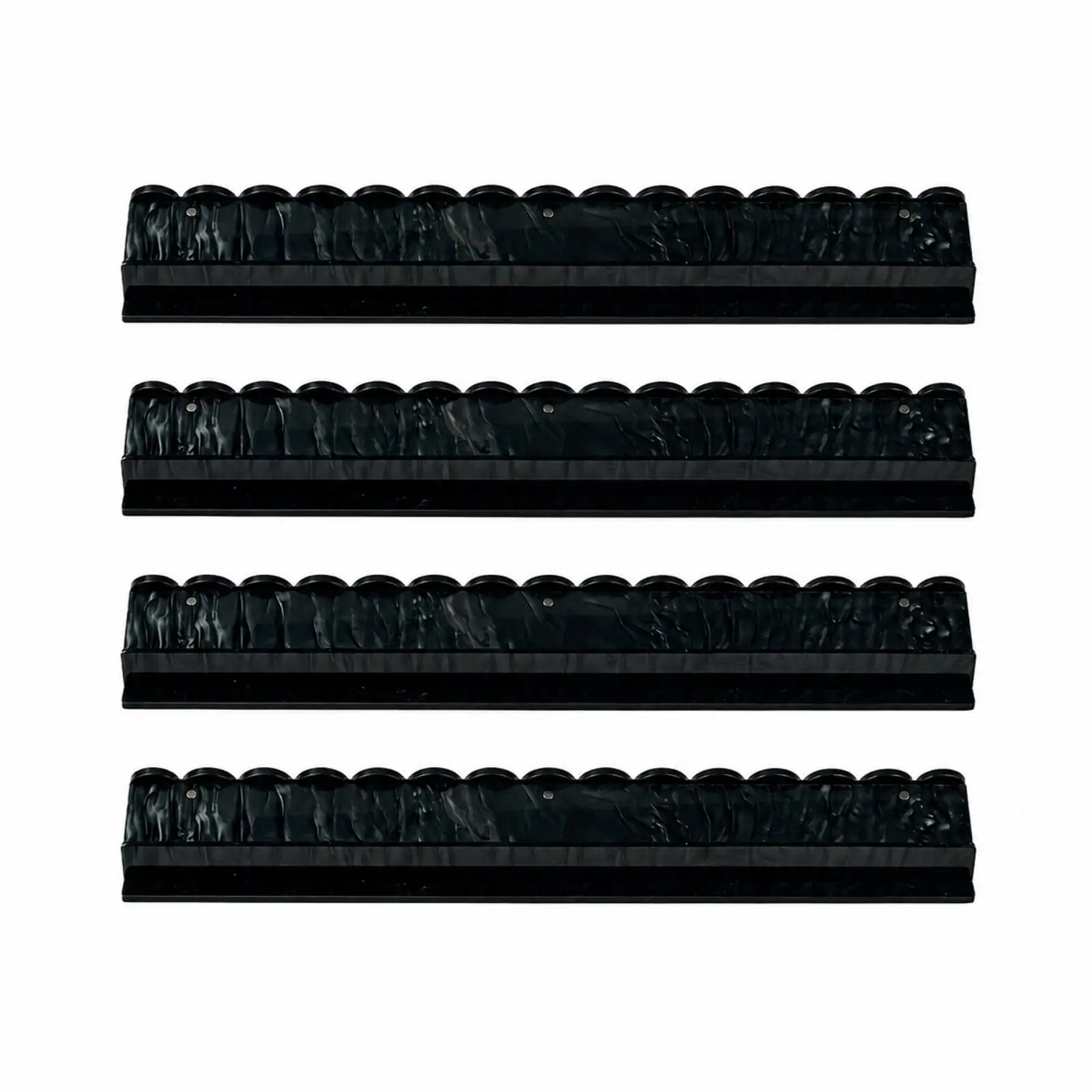 Acrylic Mahjong Tile Rack Holder for Regular Matches Wave Edge Pearl Finish 508 Mm Organizer for Home