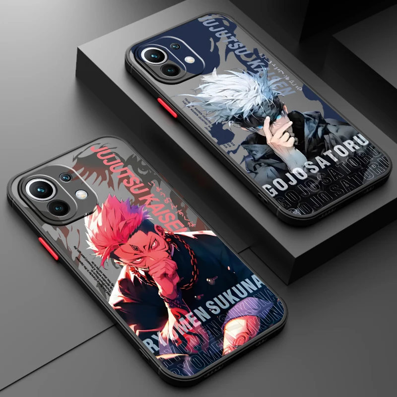 

Jujutsu Kaisen Itadori Yuji Frosted Translucent For Xiaomi Mi 13 12 12T 11T 11 11i 10T 10 9T Pro Lite Ultra 5G Cover Phone Case