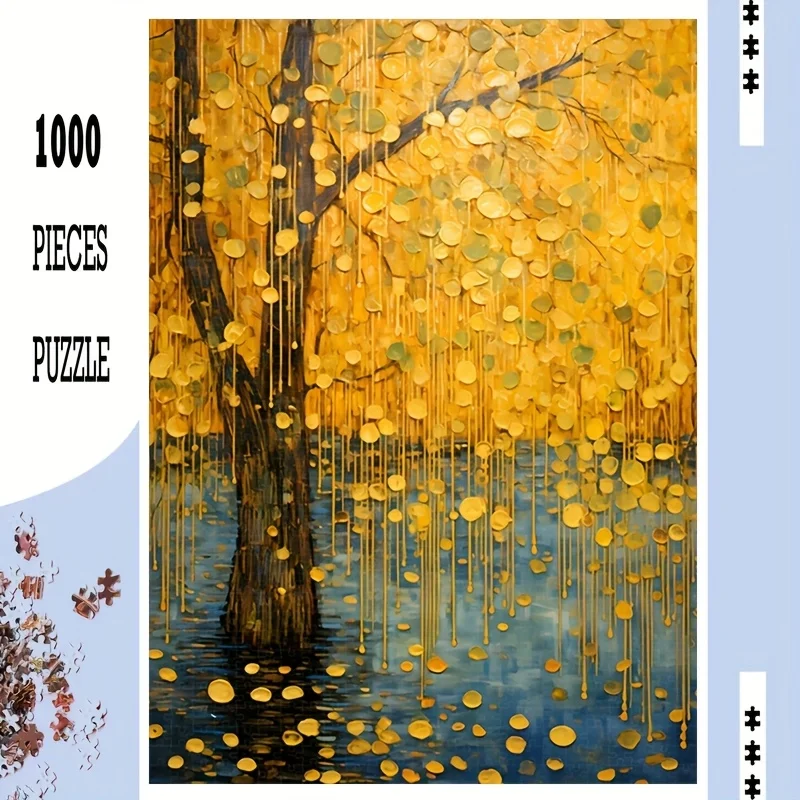 

1 коробка художественных пазлов, 1000 шт., 50*70 см/19,7*27,6 дюйма, большие пазлы для взрослых, производство развлечений своими руками, подходят для дома