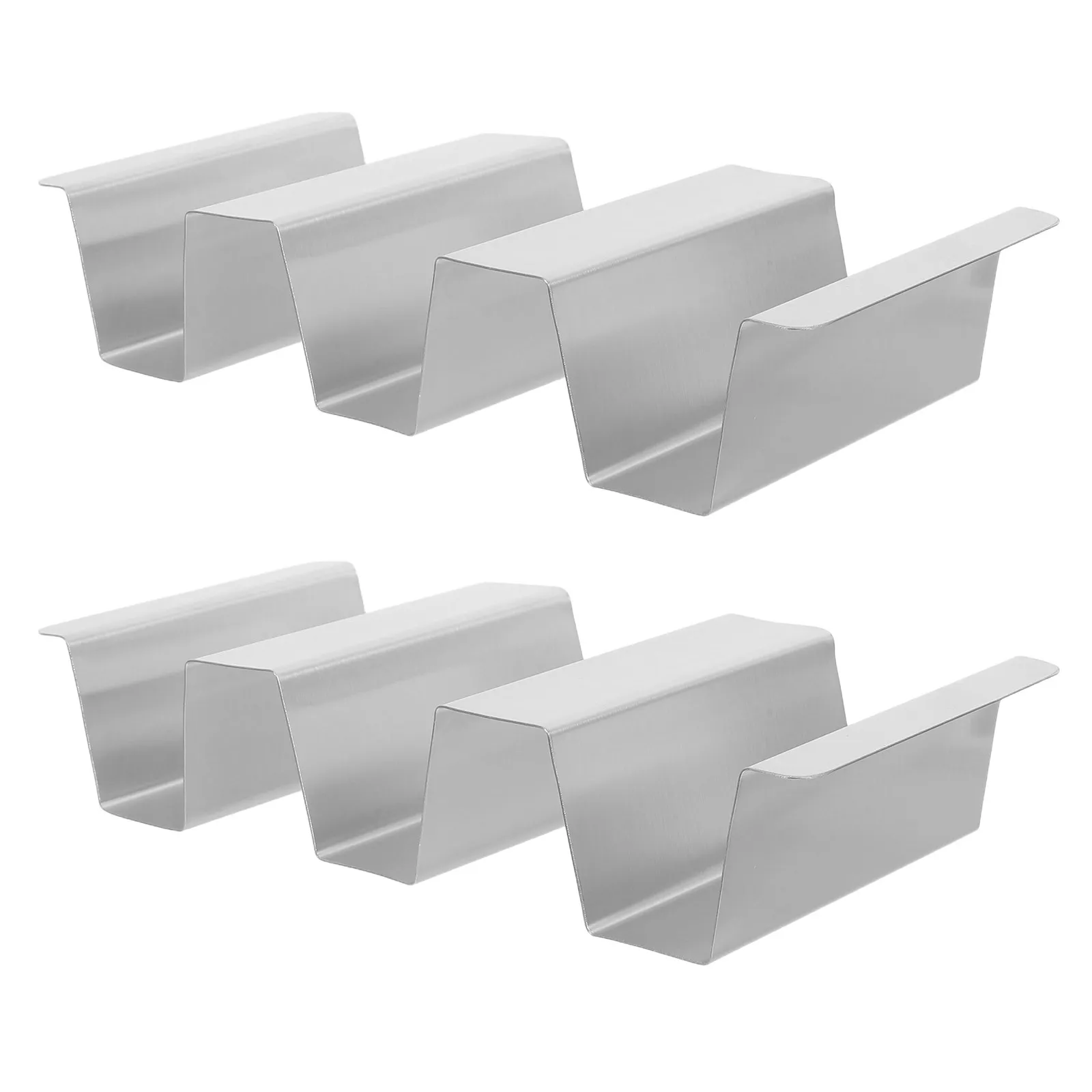 2 Soportes para Tacos de Acero Inoxidable, Base Estable para Tortillas Mexicanas, Bandeja para Guardar Conchas de Taco, para Servir en Fiestas, Cenas y Cocina