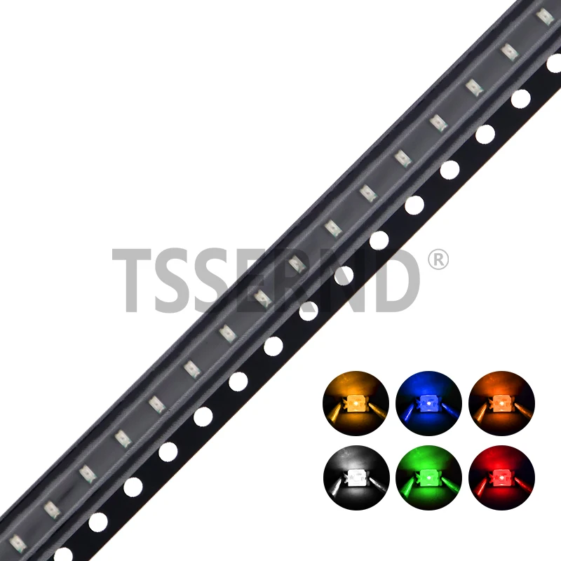 100PCS 0603 SMD LED light emitting Diode bead Blue Red Yellow Green Warm White Orange UV Pink PLR SMD LEDs