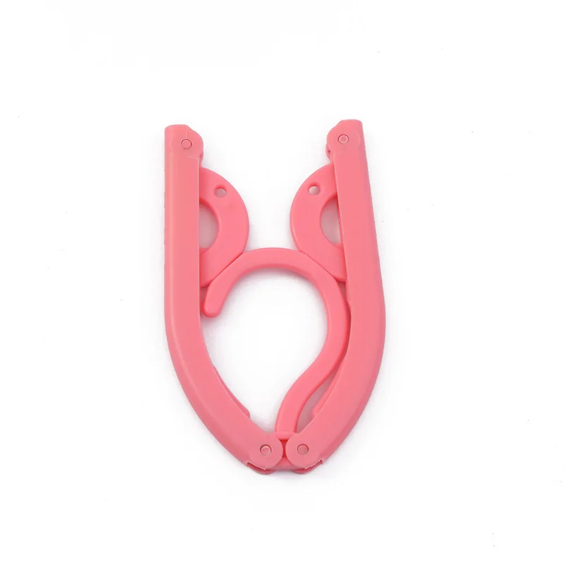 Multi-functional Plastic Clothes Hanger Travel Space Saving Foldable Hanger Creative Clothes Rack Children Baby Hanger