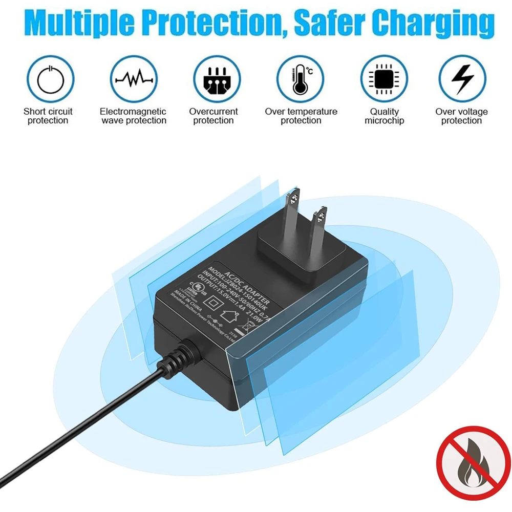 15V 1.4A Charger AC Adapter for Alexa Echo 1st 2nd Generation, Echo Show 5 (3rd Gen), Echo Show 1st Gen, Echo Plus 1st Gen, Echo