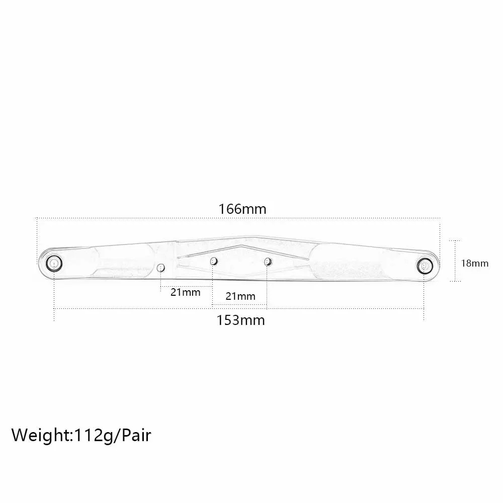 2SZT # LOS 232003 # LOS 254036   Aluminiowe tylne dolne wahacze wleczone do samochodów Rc Team Losi 1/10 Baja rey 4wd Rock Rey Rtr