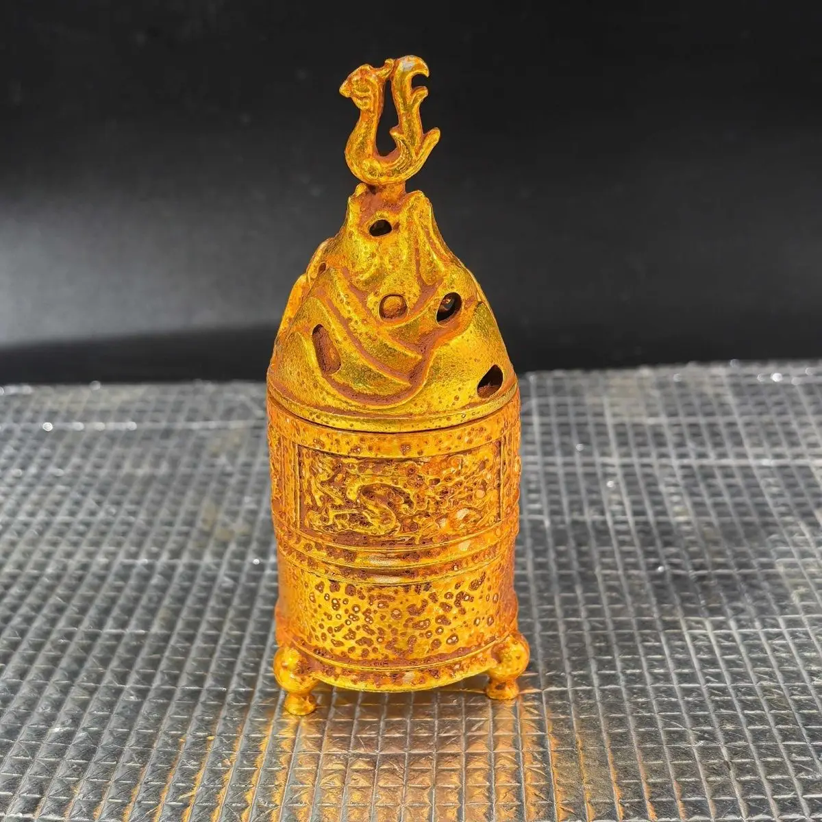 Suzaku boshan incense burner Ornament Decoration Tea Pet Figurines Desk Decor Accessories