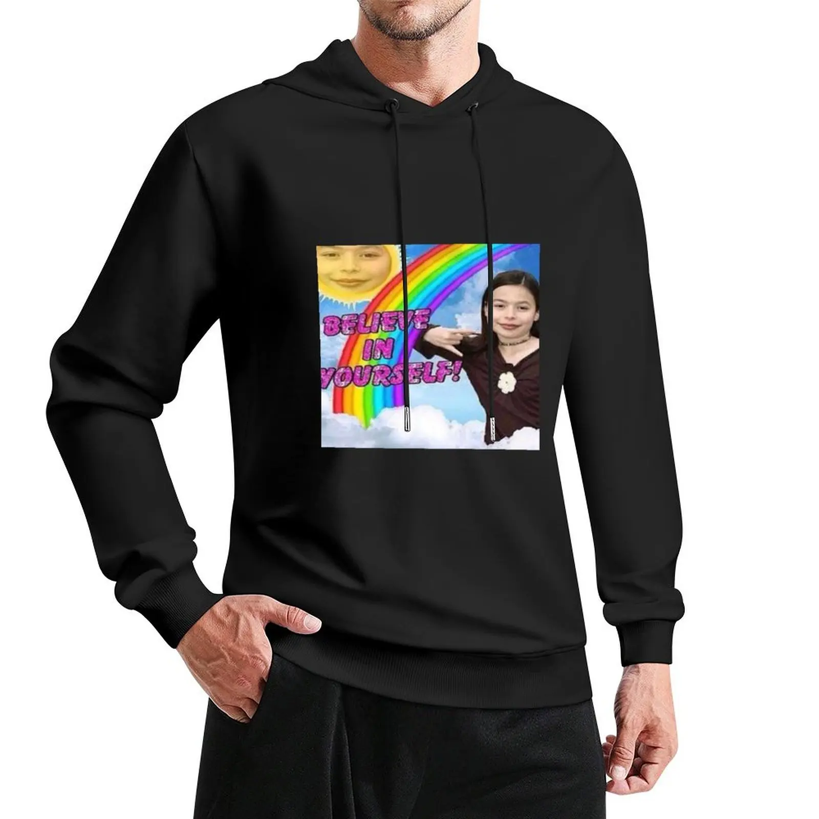 ICarly Believe in yourself design Pullover Hoodie men clothing korean autumn clothes aesthetic clothing men's hoodies