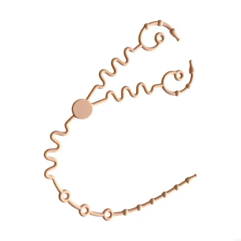 

Corb Double Conded Toyable Toy Повод для новорожденных безопасного силиконового держателя сочителя цепь легкая очистка аксессуар