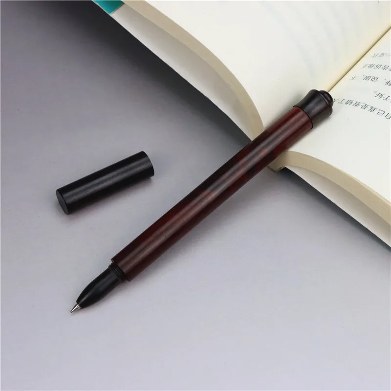 

Wooden Ball Pen Handcrafted Smooth Ink Flow Unique Gift for Writers Professionals School Student Cute Stationery Rollerball Pen