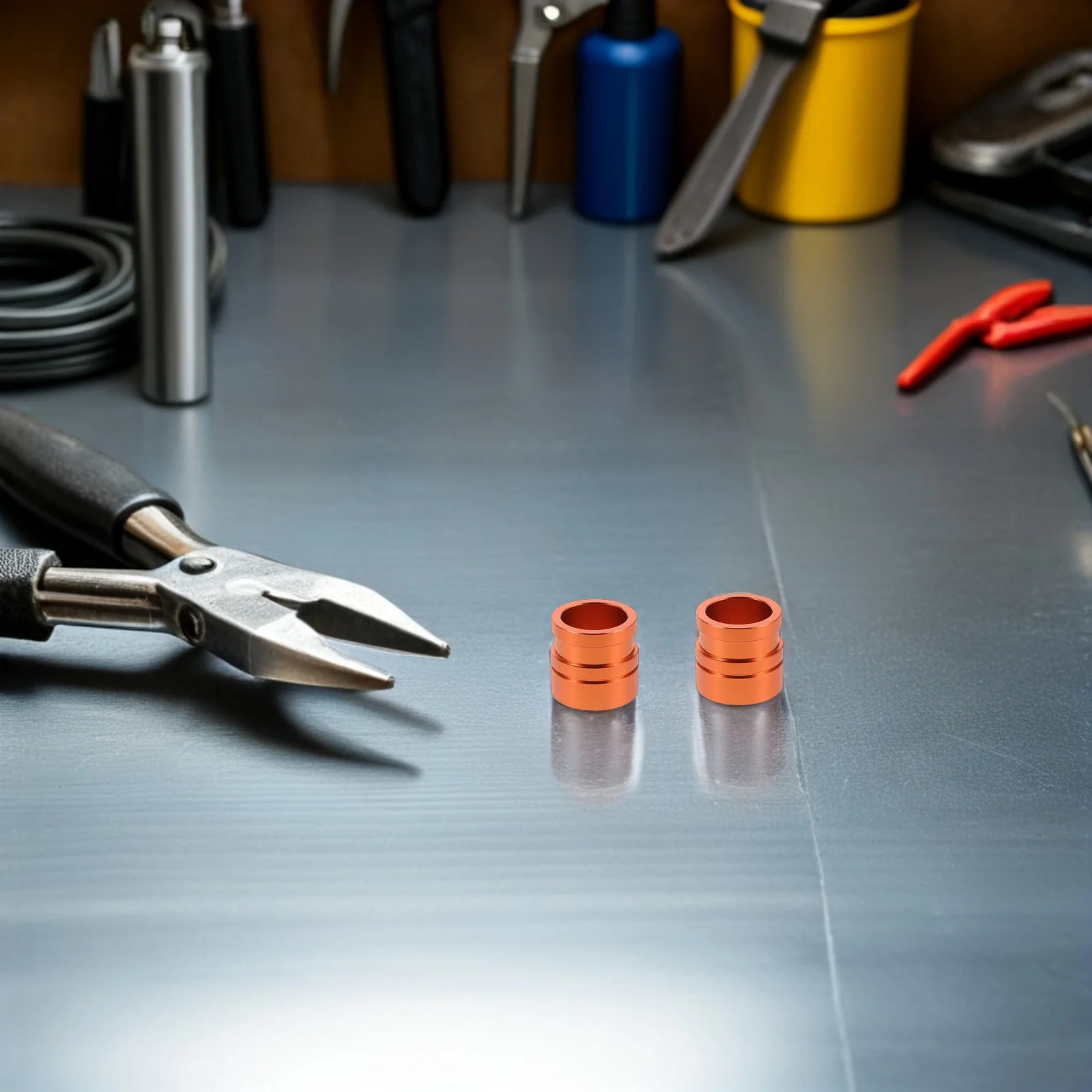 

1 Pair 22Mm Motorcycle Front Wheel Spacer Aluminum Alloy Off Road Hub Bushing For Trail Riding Motorcycle Wheel Spacers