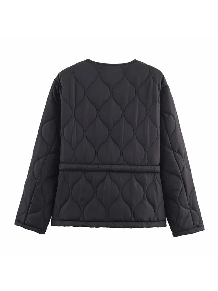 Dames Herfst Winter Nieuwe Vintage Gewatteerde Katoenen Gewatteerde Jassen Dame Elegante Hoge Kwaliteit Rits Veelkleurige Losse Parka's