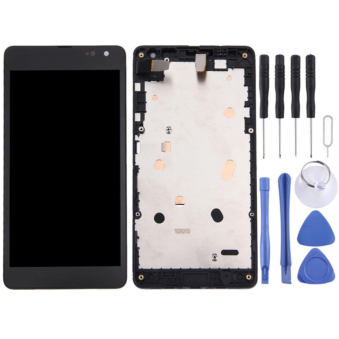 3 в 1 для Microsoft Lumia 535 2C (ЖК-дисплей + рамка + сенсорная панель), дигитайзер в сборе 3 в 1 для Microsoft Lumia 535 2C (ЖК-дисплей + рамка + сенсорная панель), дигитайзер в сборе