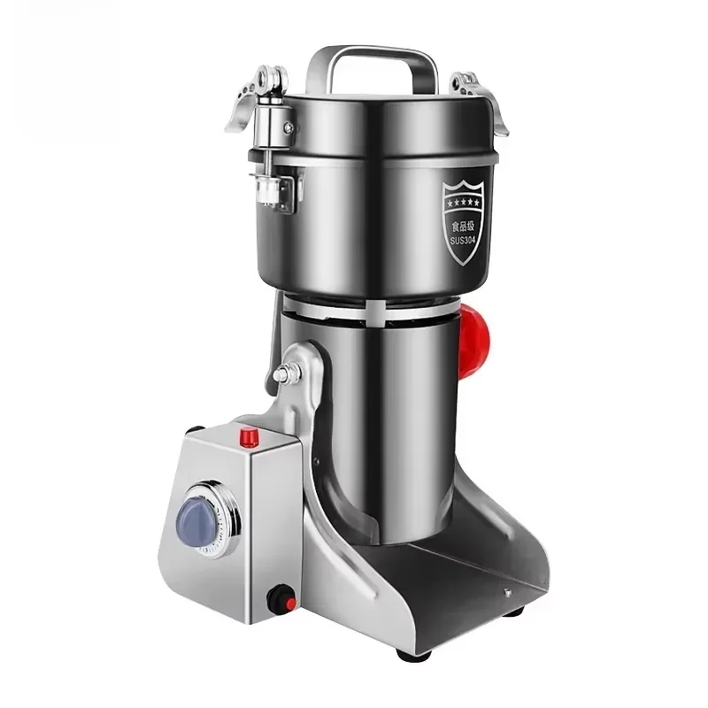 For Spice Grinding Machine 800g 1000g 1500g 2000g SS304 Turmeric Chili Powder Rice Corn Flour Grinder
