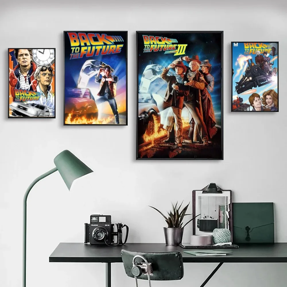 العودة إلى ملصق المستقبل ، الطباعة الفنية ، غرفة المعيشة في البار ، ديكور الأثاث ، 1 * #3