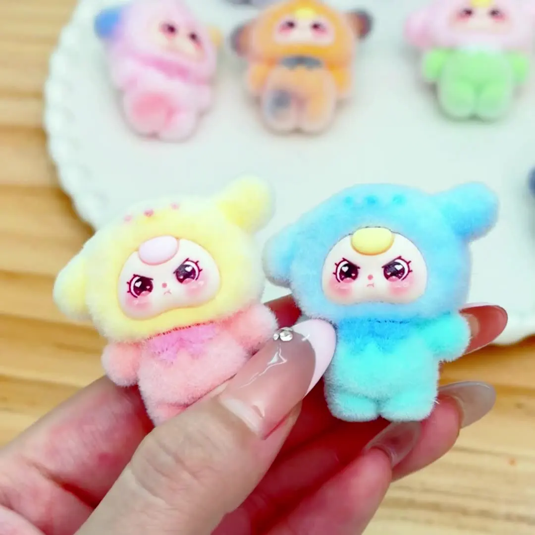 

10PCS of cute and cuddy grain tide play dolls tabletop ornaments