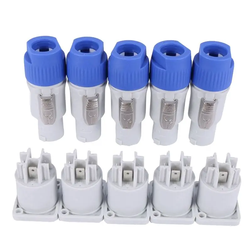 DT!~D1632 HOT-30PCS/Set Powercon Type A NAC3FCA+NAC3MPA-1 Chassis Plug Panel Adapter