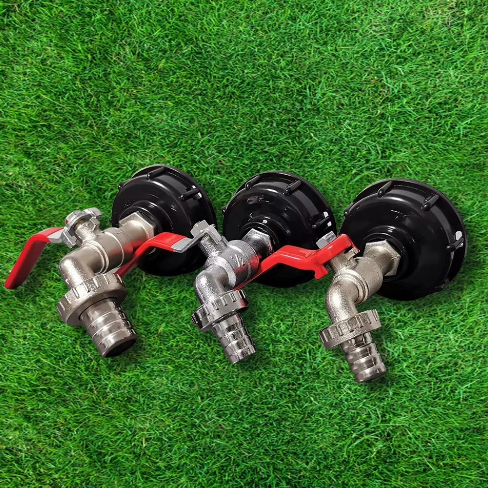 

1Pcs ﻿Coarse Thread IBC Tank Tap Connecter Water Coupling Adapter 1000L Garden Home Replacement Valve Fitting（S60x6 ）