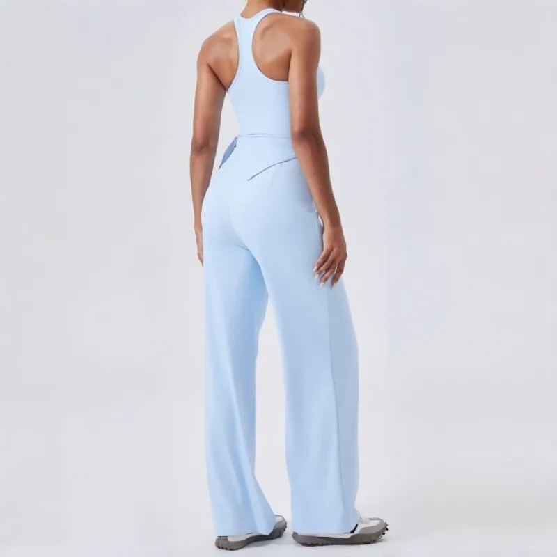 

Women's Sexy Square Neck Yoga Suit Quick Drying High Waist Slimming and Slimming Casual Fitness Suit Outdoor Running Sports Suit