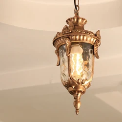 Outdoor Waterproof Chandeliers European Courtyard Kiosks Corridors Grape Rack Pendant Light Loft Restaurant Hanglamp Fixture
