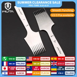 WUTA 1pc High Quality Sharp Leather Chisel French Style Pricking Iron Die-steel Leather Punching Tool Polish-2.7/3.0/3.38/3.85mm